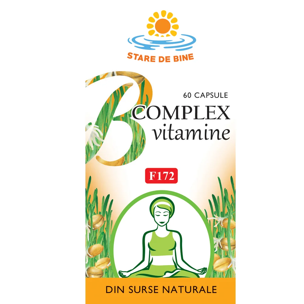 Vitamine naturale B Complex F172, 60 capsule, Fares