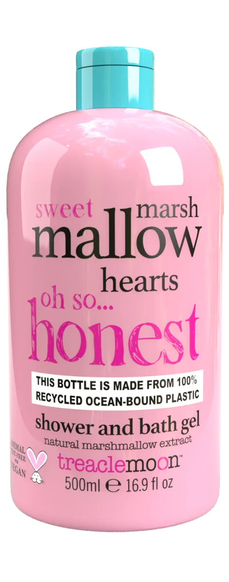Gel de dus Marshmallow hearts, 500ml, Treaclemoon