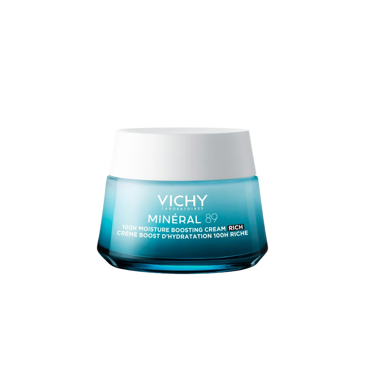 Crema intens hidratanta 100h cu acid hialuronic si niacinamida pentru ten uscat Mineral 89, 50ml, Vichy