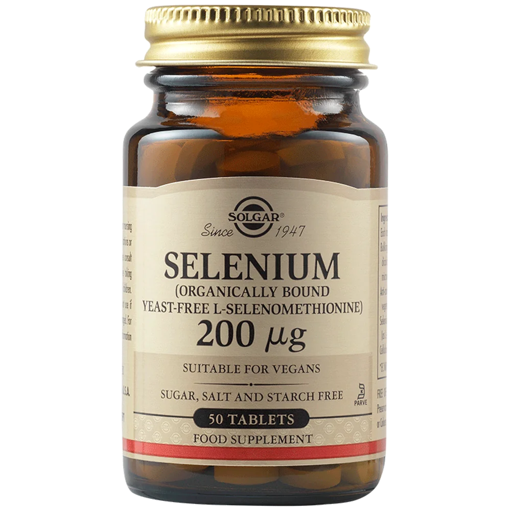 Seleniu 200mcg, 50 tablete, Solgar