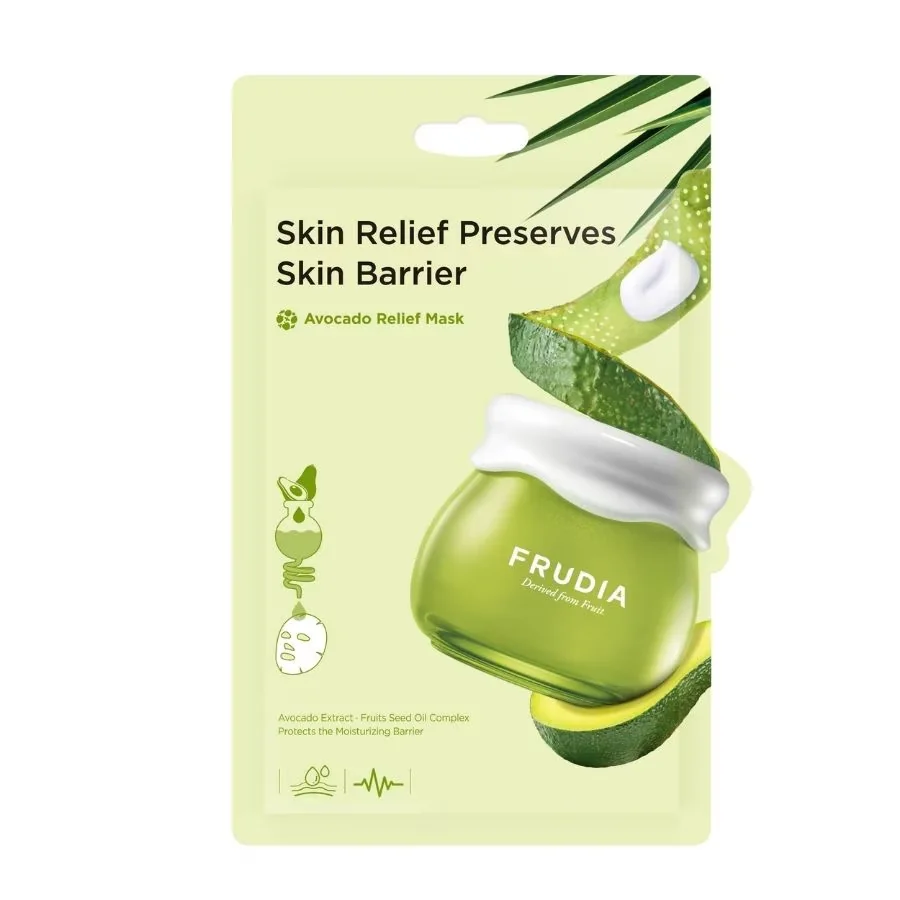 Masca calmanta pentru fata cu avocado, 20ml, Frudia