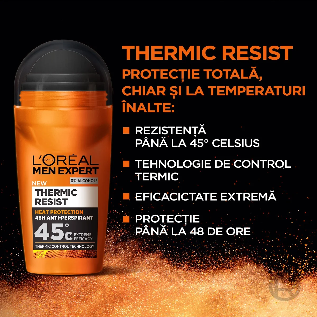 Antiperspirant roll-on Thermic Resist, 50ml, L'oreal Men Expert