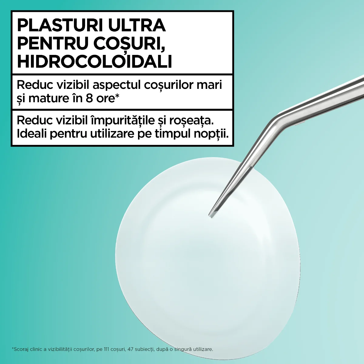 Plasturi pentru cosuri Pure Active Ultra, 22 bucati, Garnier