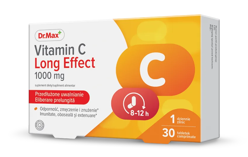 Dr. Max Vitamina C Long Effect, 30 comprimate eliberare prelungita