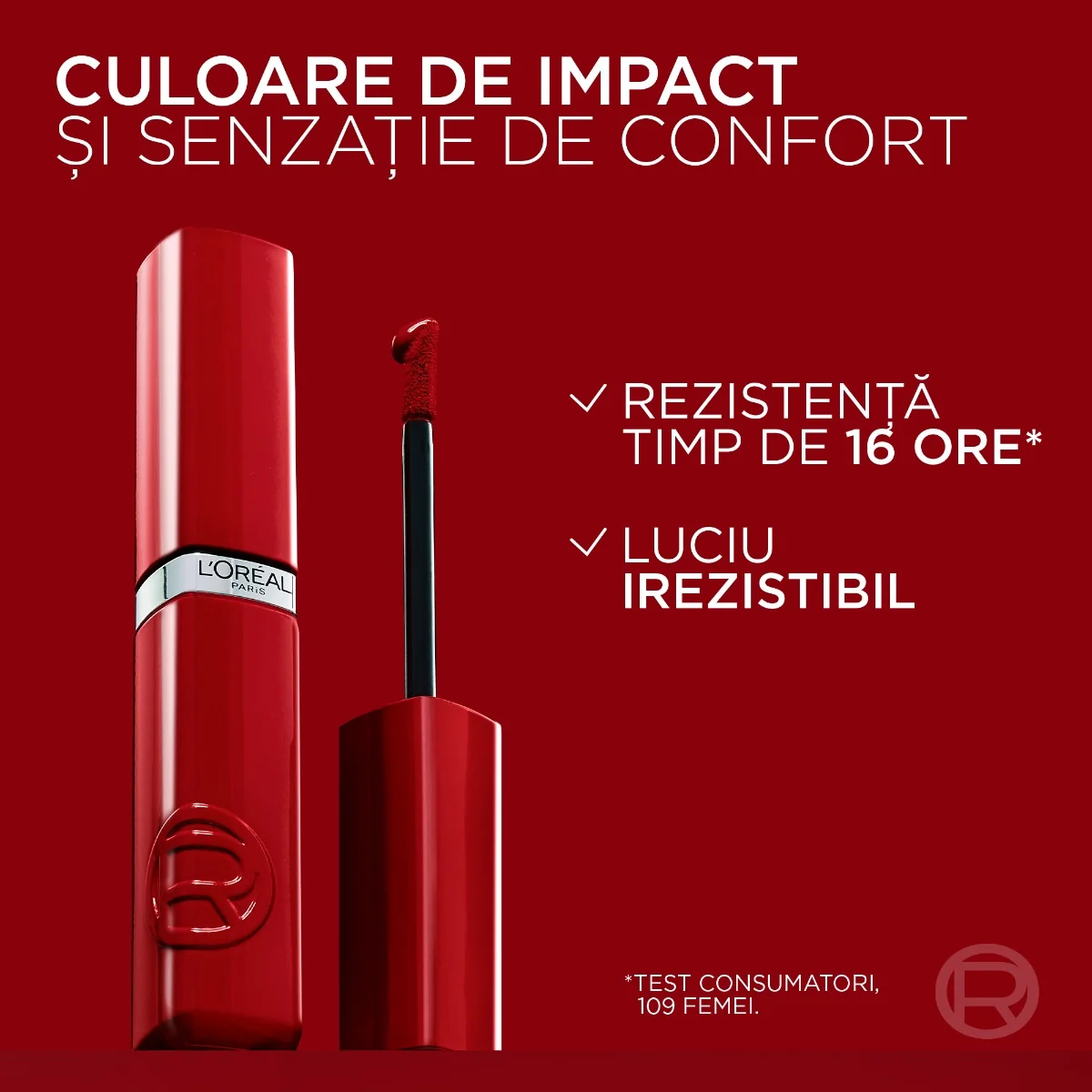 Ruj lichid cu stralucire de lac Infaillible Laque Resistance 601 Worth It, 4.3ml, L'Oreal Paris 