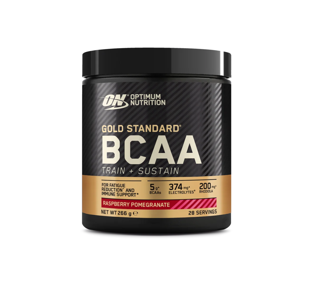 Pudra energizanta BCAA Train Sustain Raspberry Pomegranate, 266g, Optimum Nutrition