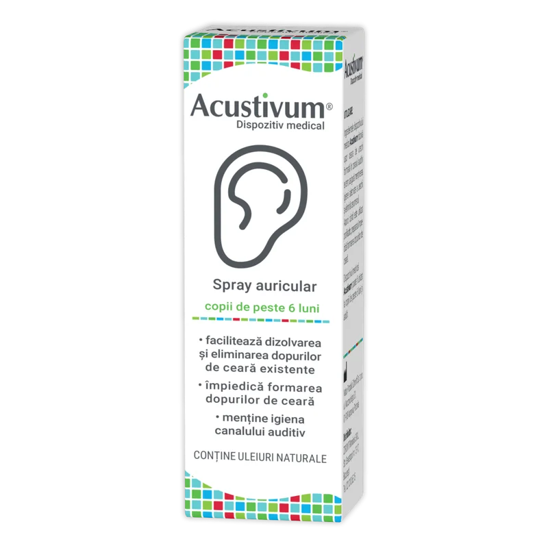 Spray auricular Acustivum, 20ml, Zdrovit