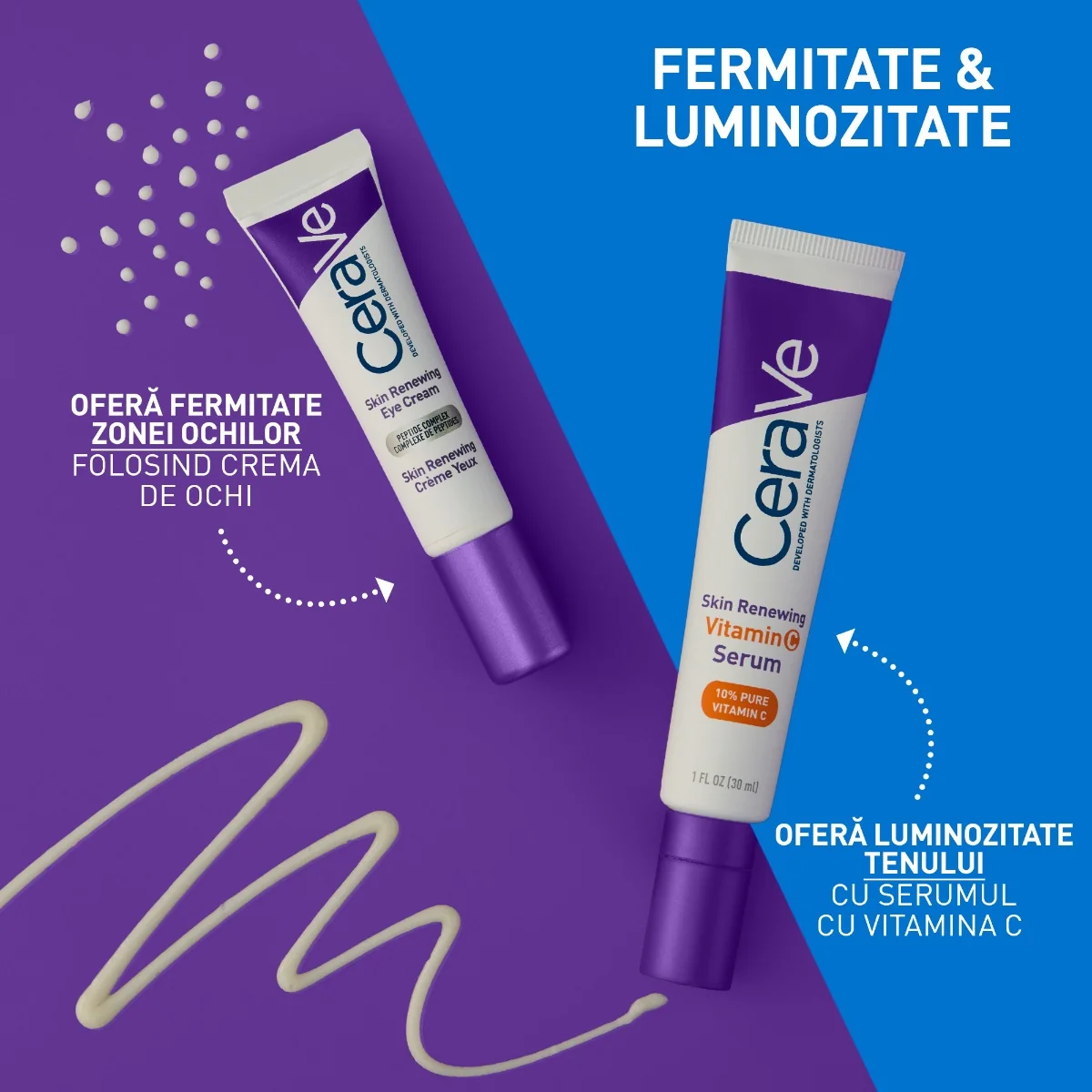 Crema de ochi antirid Skin Renewing pentru toate tipurile de ten, 14ml, CeraVe