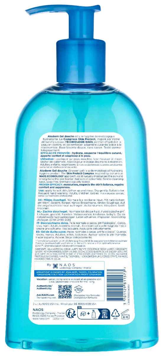 Gel de dus Atoderm, 500ml, Bioderma