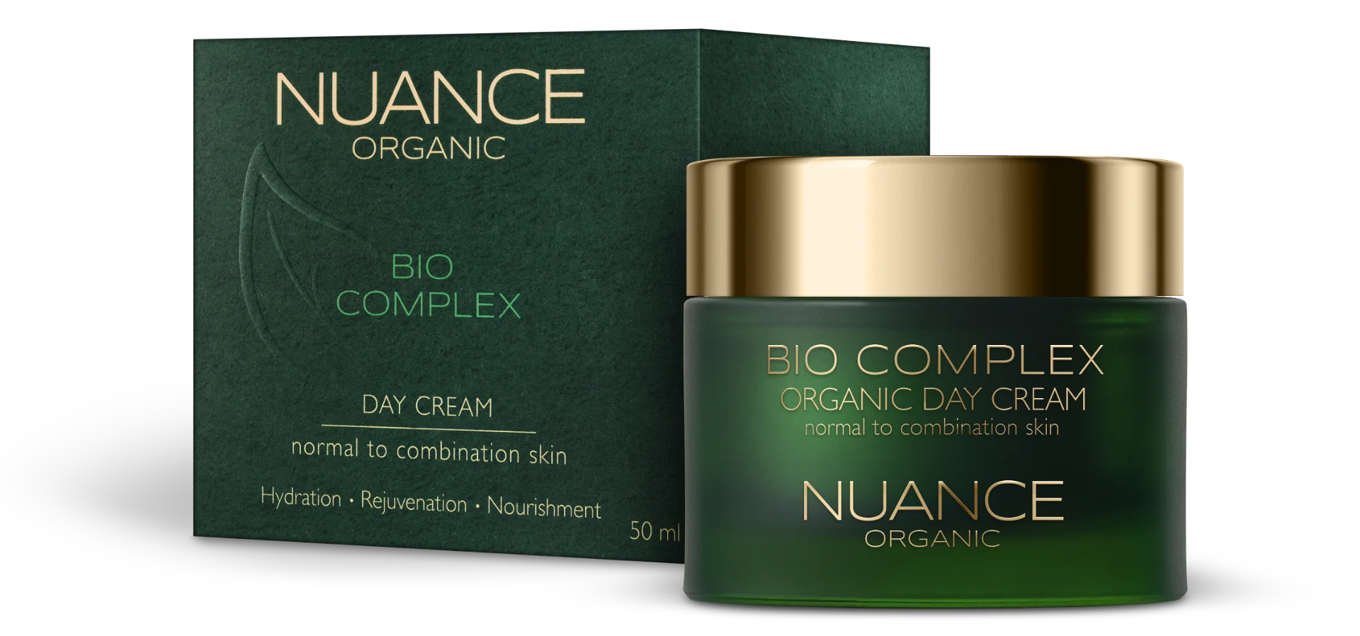 Crema de zi Organic pentru ten normal si mixt, 50ml, Nuance