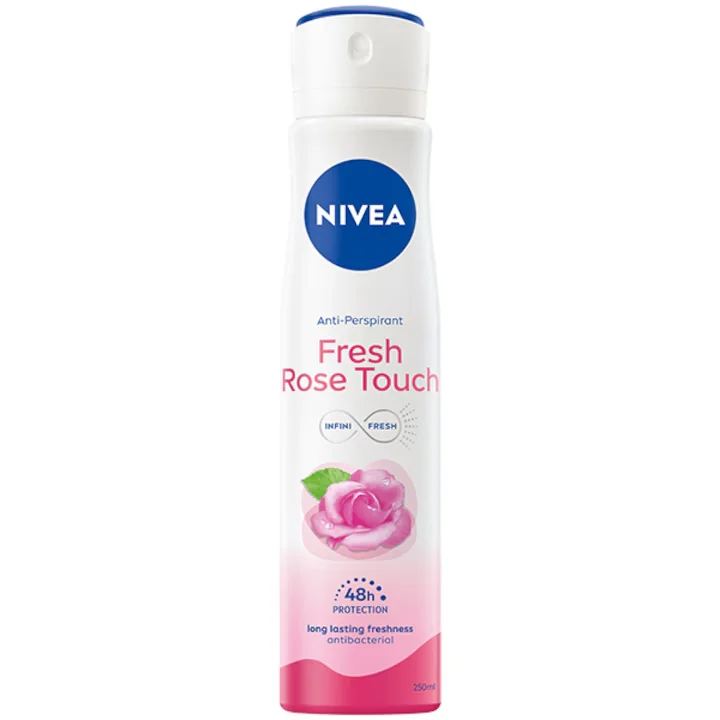 Deodorant spray Fresh Rose Touch, 250ml, Nivea