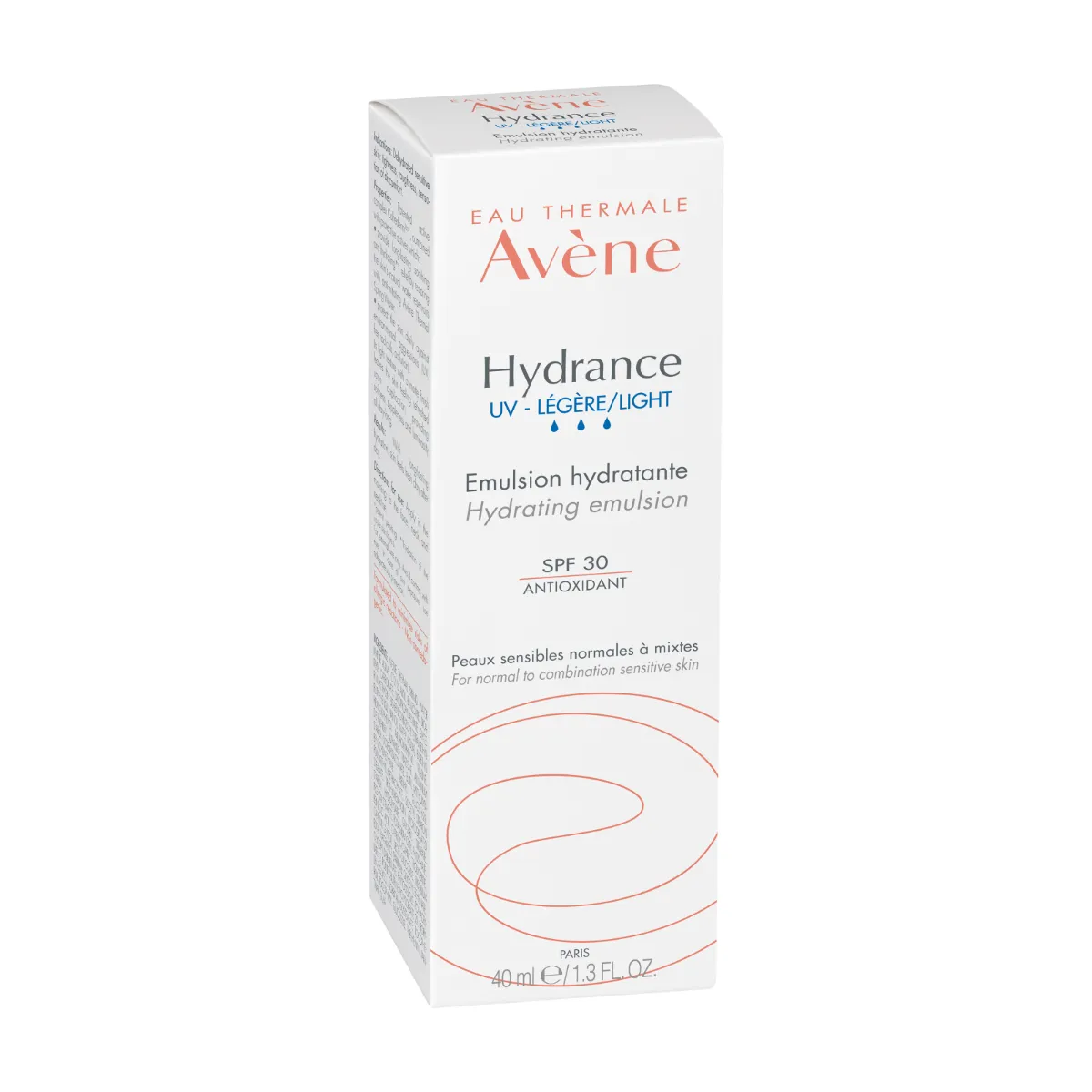 Emulsie hidratanta pentru ten normal-mixt SPF 30 Hydrance Legere UV, 40ml, Avene 