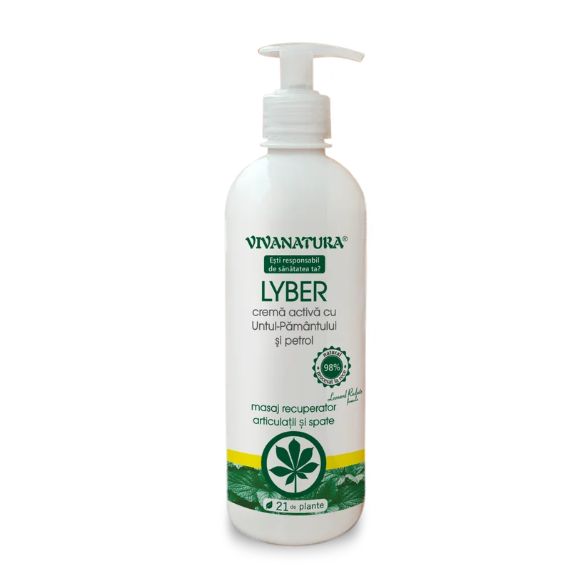Crema activa cu untul pamantului si petrol Lyber, 500ml, VivaNatura