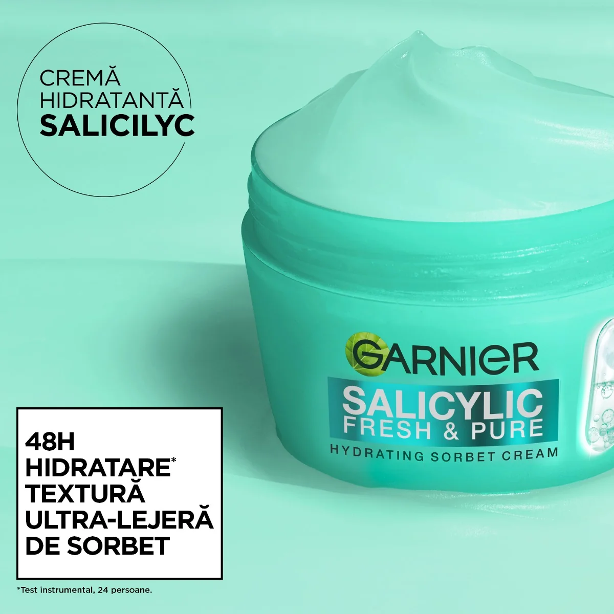 Crema-sorbet hidratanta Salicylic Fresh & Pure, 85ml, Garnier