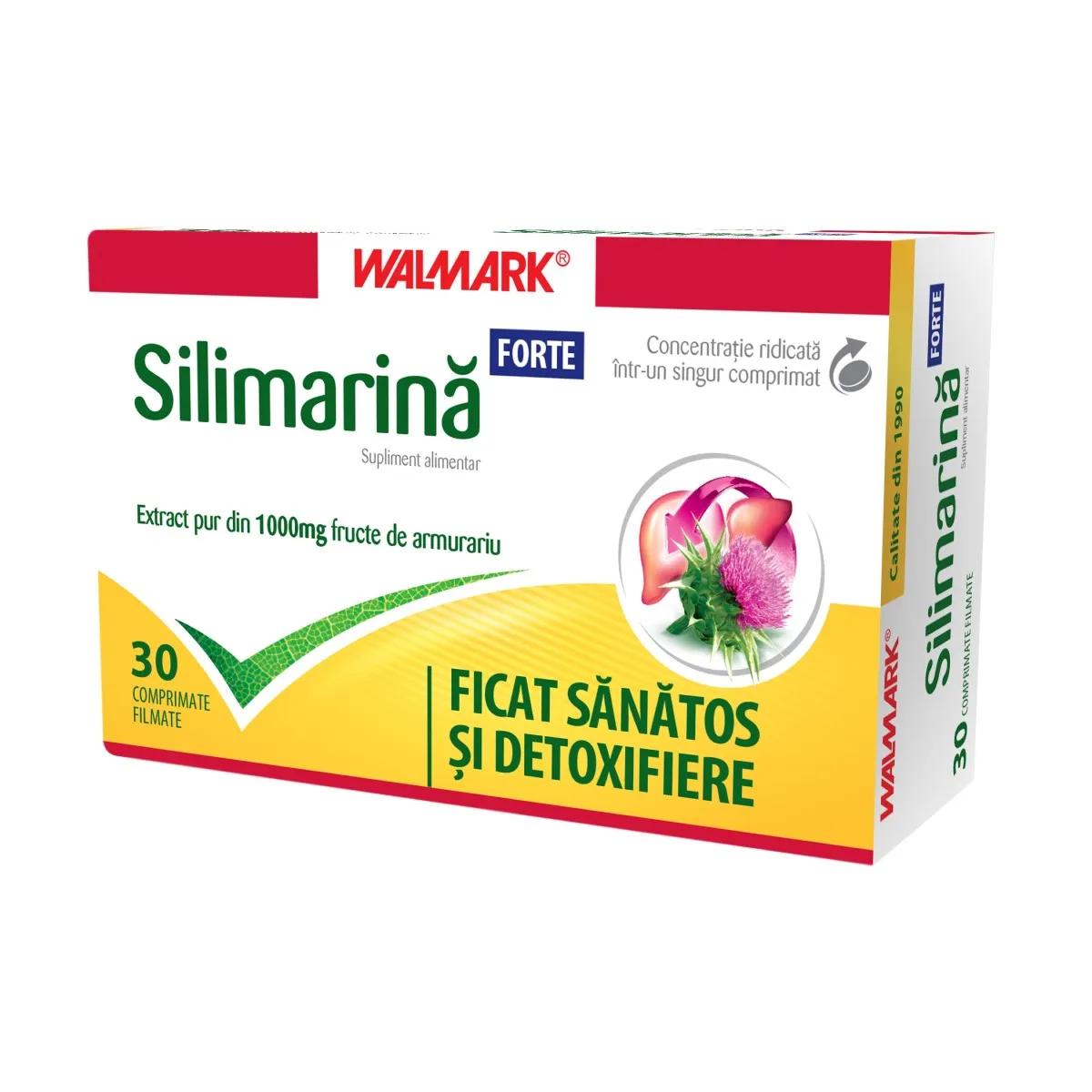 Silimarina Forte, 30 comprimate, Walmark