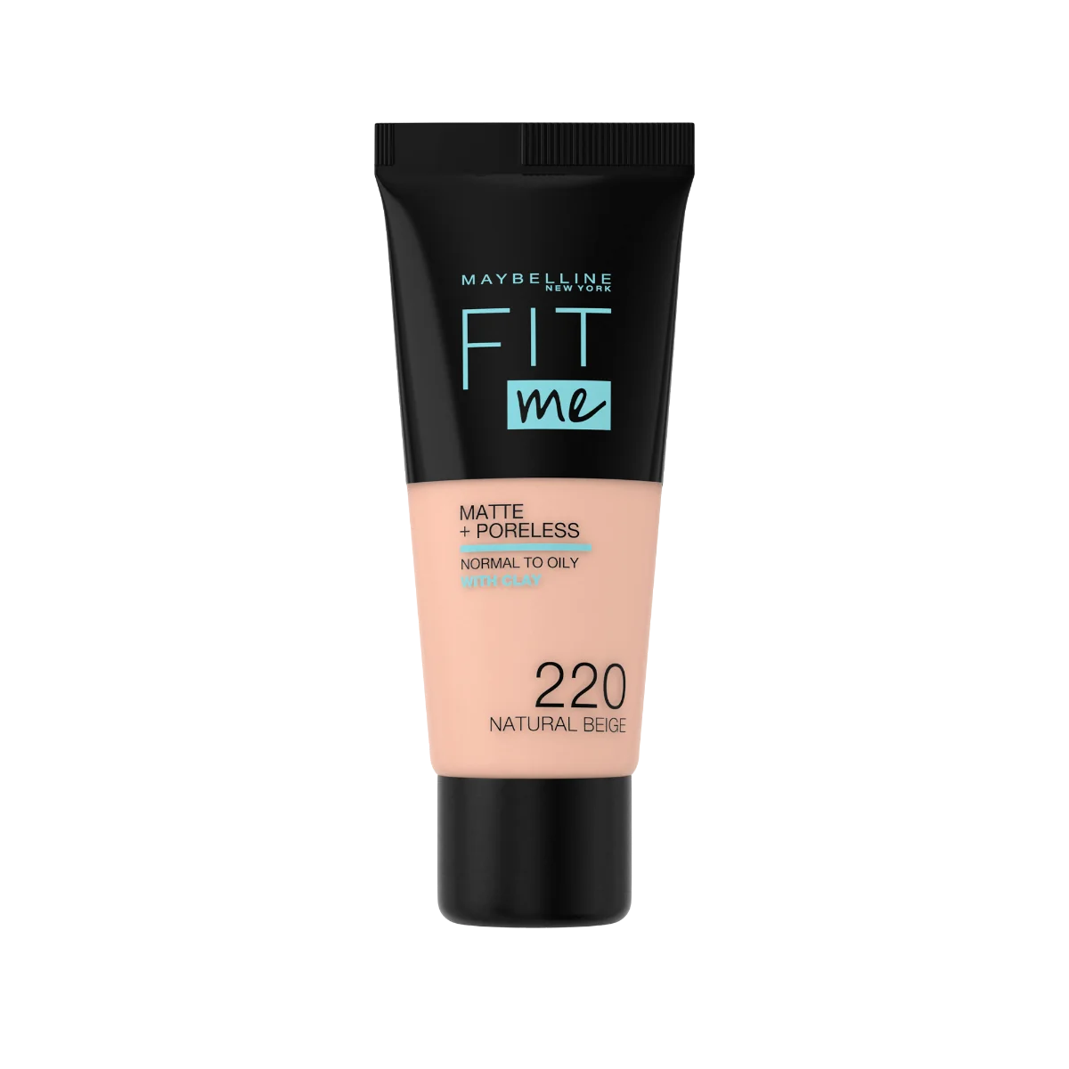 Fond de ten Matte & Poreless 220 Natural Beige Fit Me, 30ml, Maybelline
