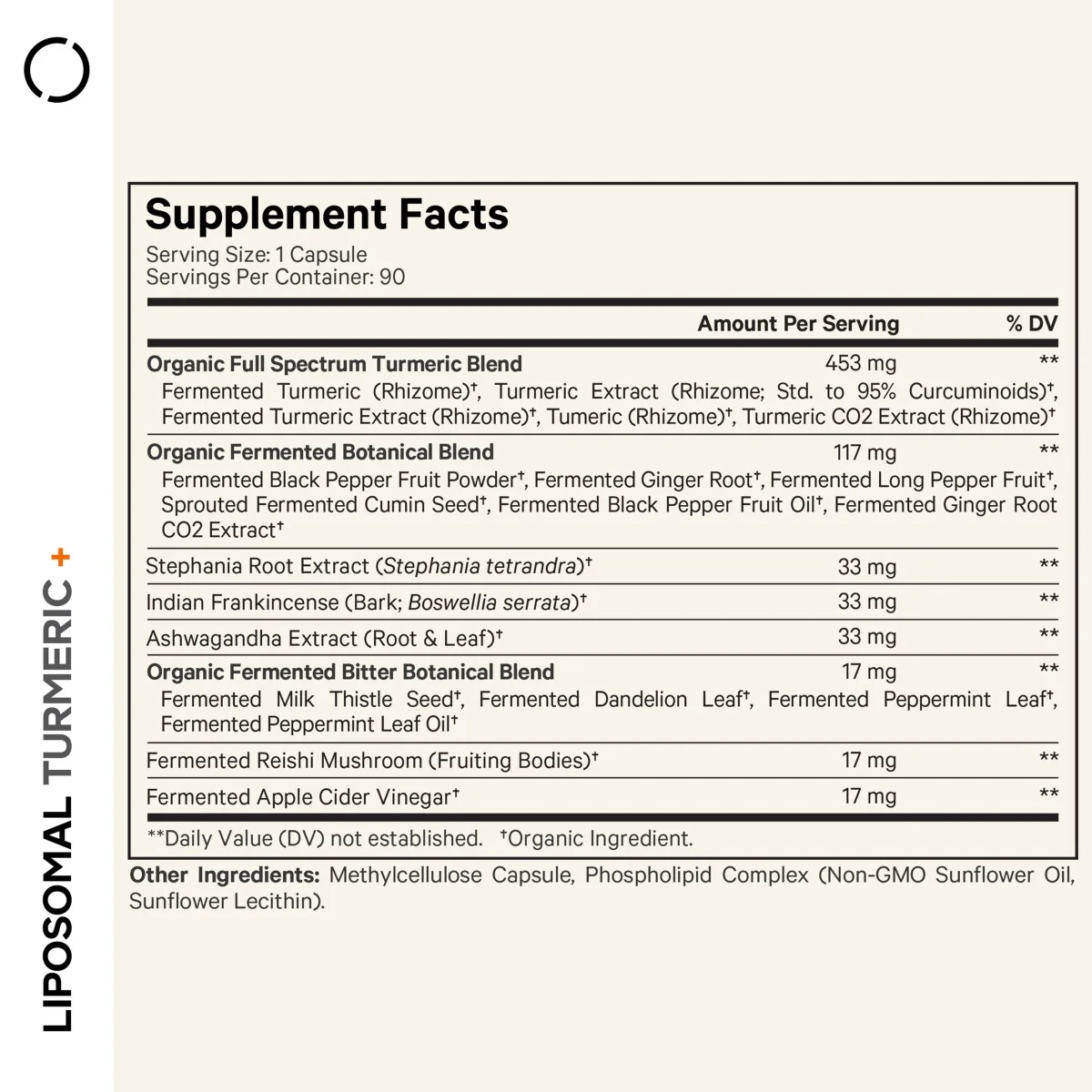 Turmeric lipozomal fermentat cu piper negru + curcumin si ghimbir CodeAge, 90 capsule, GNC