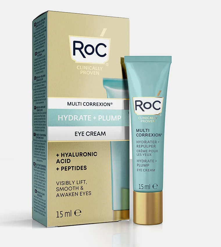 Crema pentru conturul ochilor Multi Correxion Hydrate + Plump, 15ml, RoC