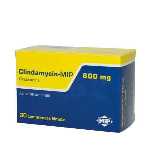 Clindamycin-MIP 600mg, 30 comprimate filmate, MIP PHarma 