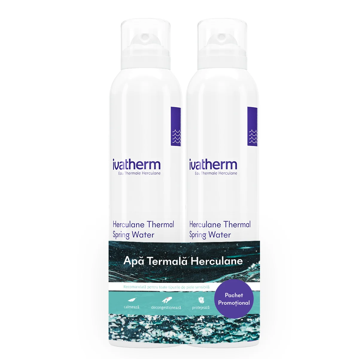 Pachet Apa termala Herculane spray 200ml + 200ml, Ivatherm