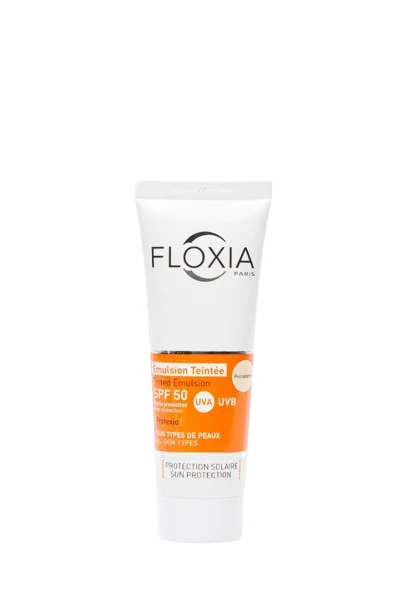 Emulsie cu tenta de portelan SPF50, 50ml, Floxia