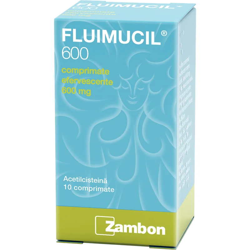 Fluimucil 600 mg, 10 comprimate efervescente, Dr. Reddys