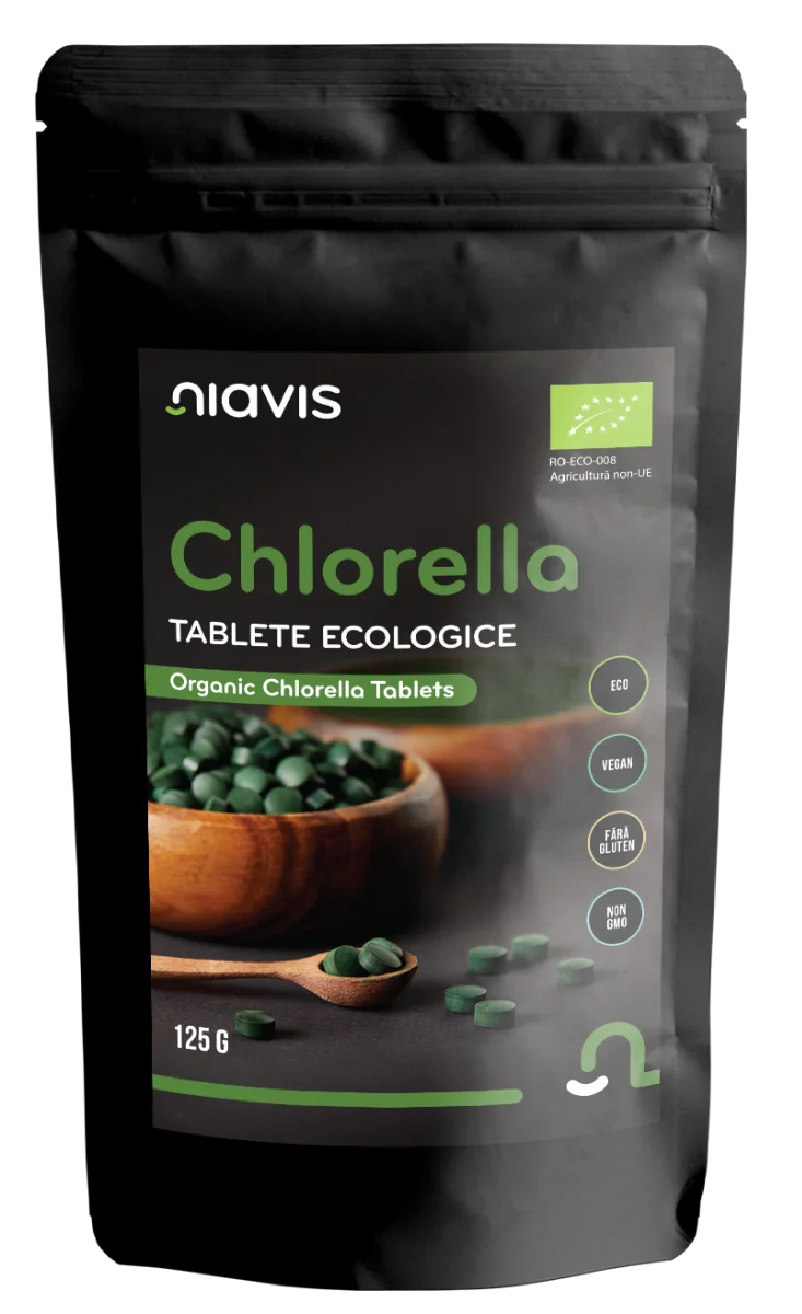 Chlorella Tablete ecologice, 125g, Niavis
