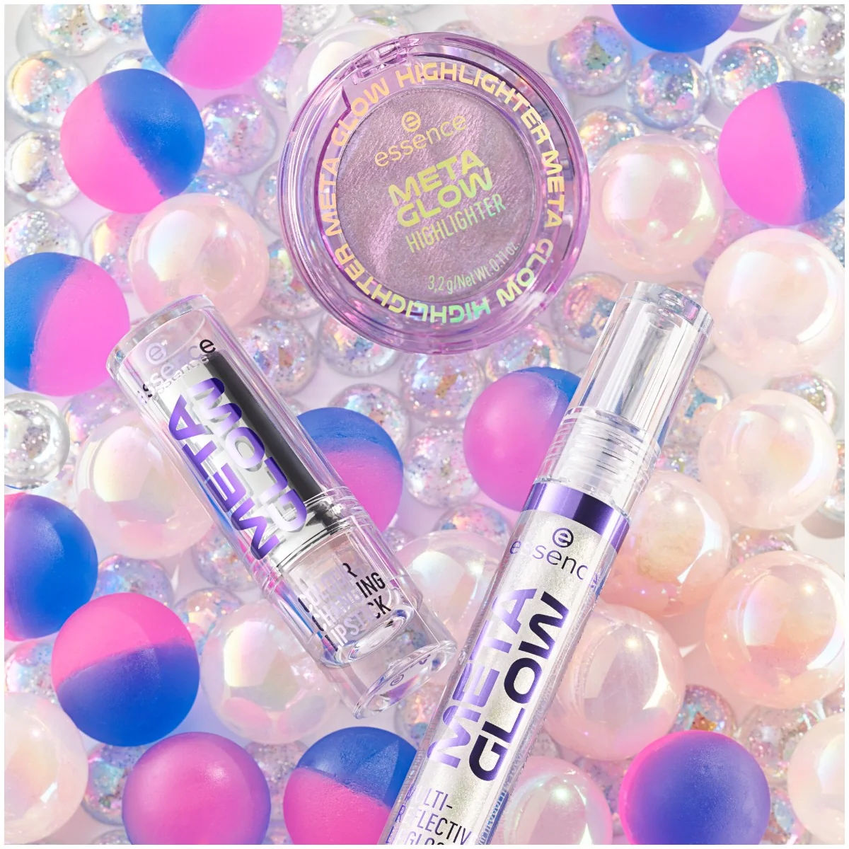 Luciu de buze Meta Glow Multi-Reflective Lipgloss 01 - Cyber Space, 3ml, Essence