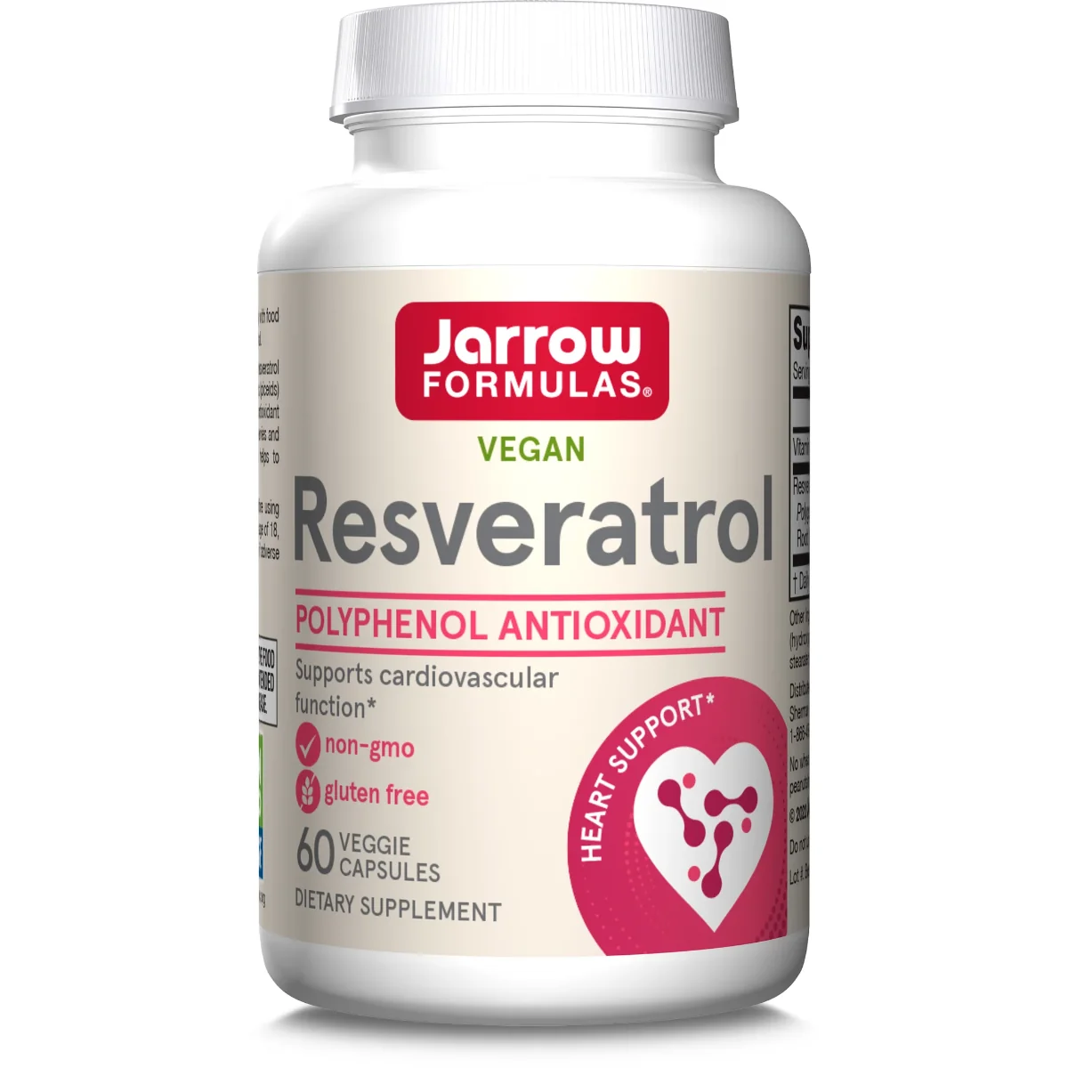 Resveratrol 100mg Jarrow Formulas, 60 capsule vegetale, Secom