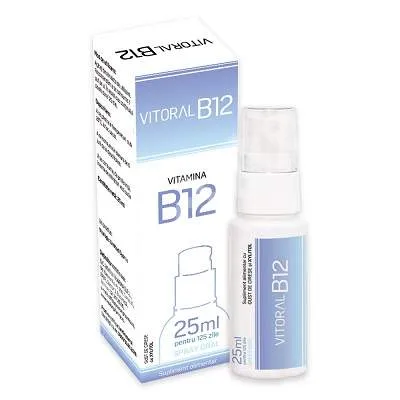Spray oral pentru adulti Vitoral B12, 25ml, Vitalogic