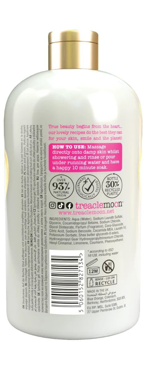 Gel de dus Creamy Shea Butterfly, 500ml, Treaclemoon