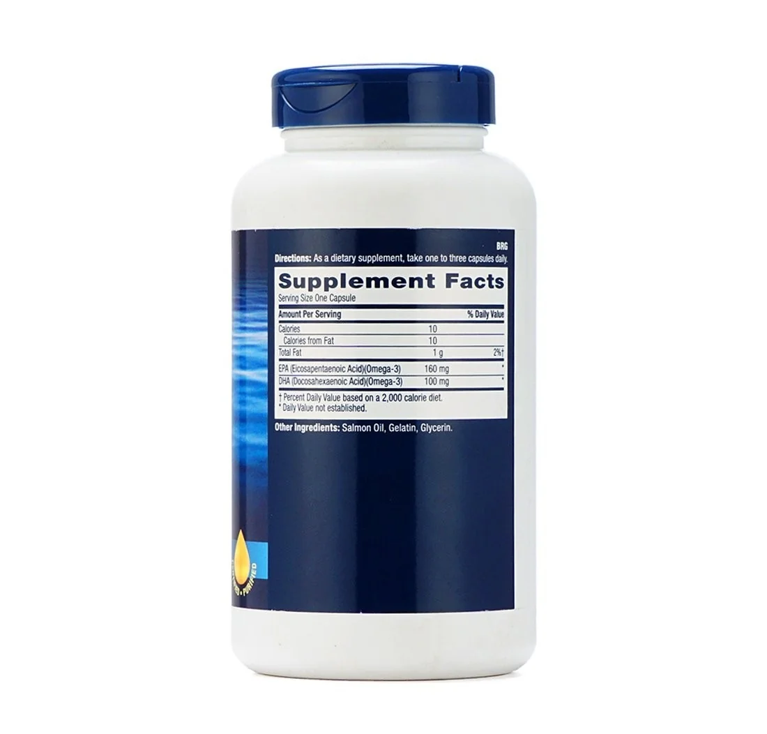 Ulei de somon 1000mg, 180 capsule, GNC