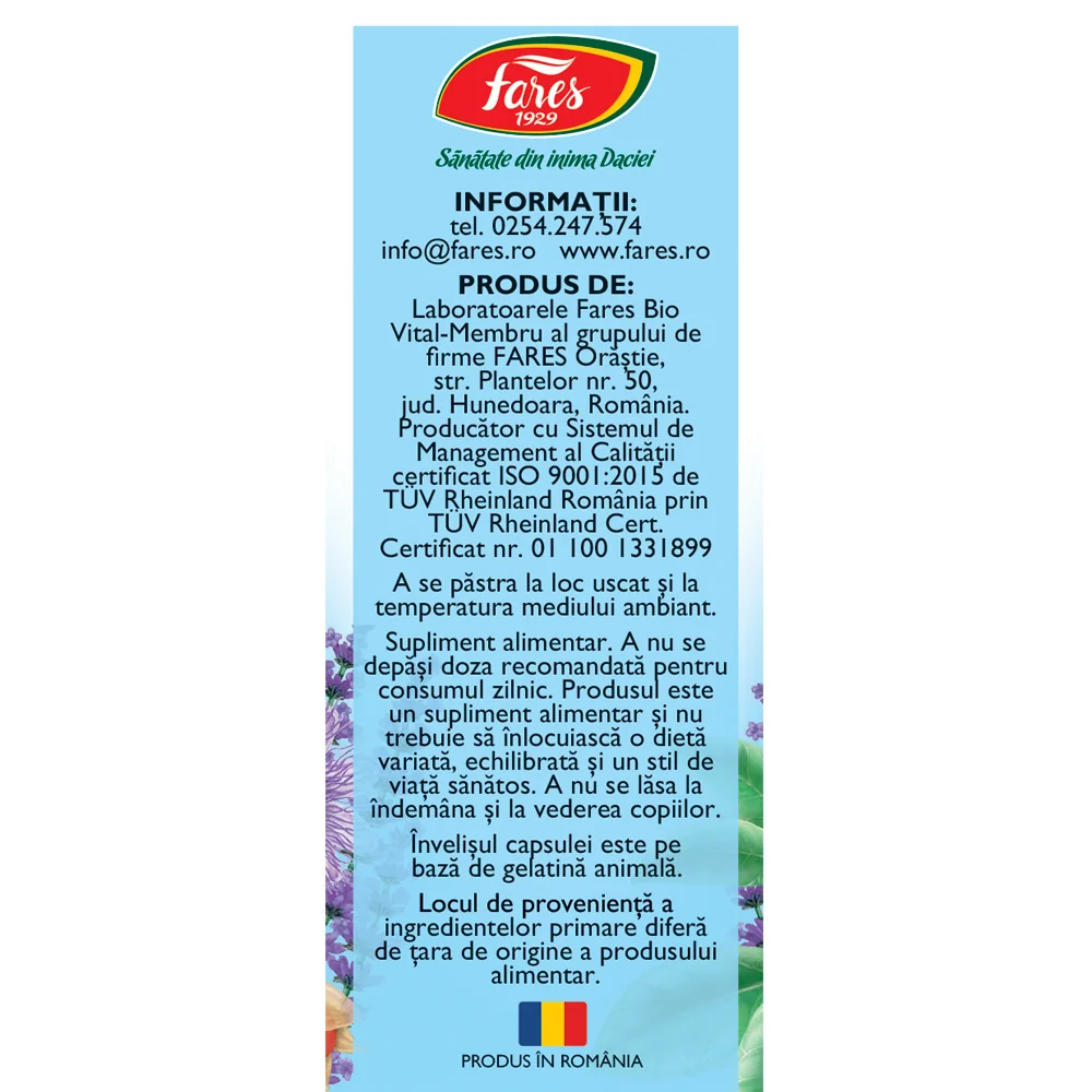 Antistres N140, 60 capsule, Fares