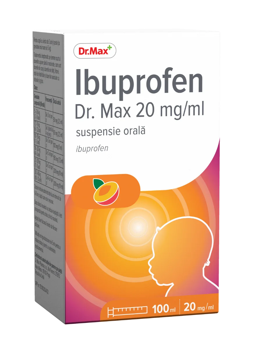 Dr. Max Ibuprofen 20mg/ml suspensie orala, 100ml