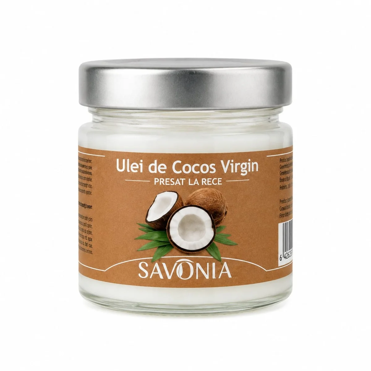 Ulei de Cocos Virgin, 200ml, Savonia