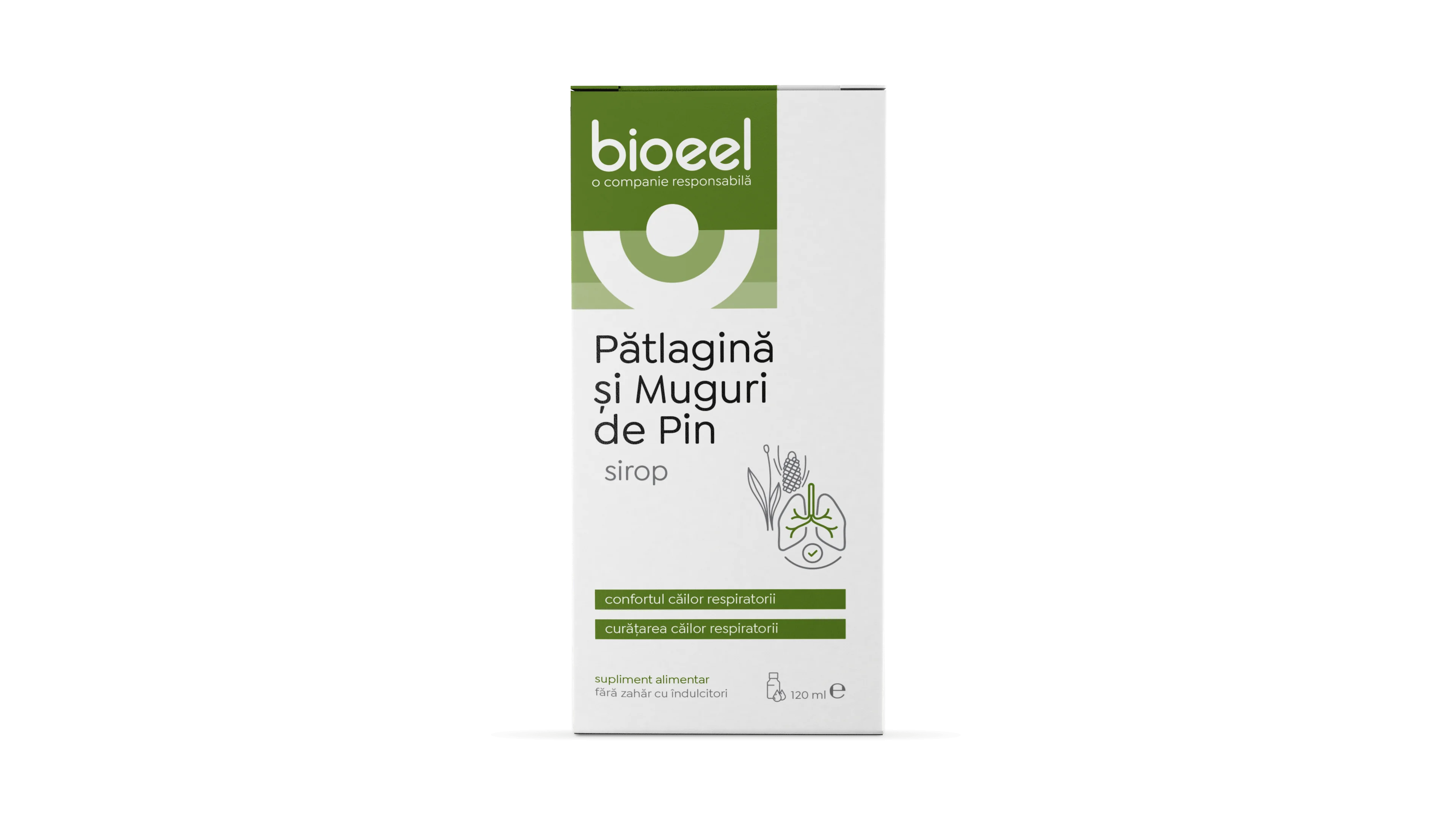 Sirop de Patlagina si muguri de pin, 120ml, Bioeel