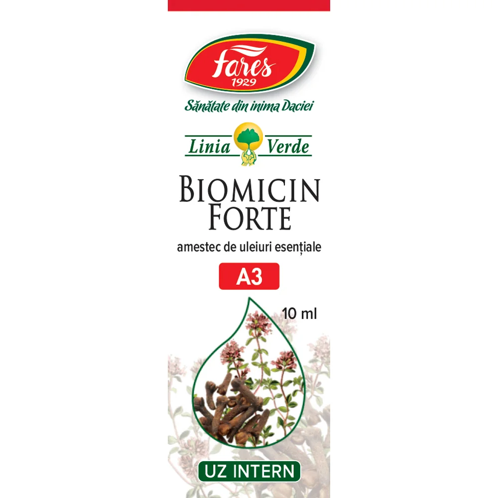 Ulei esential Biomicin Forte A3, 10ml, Fares