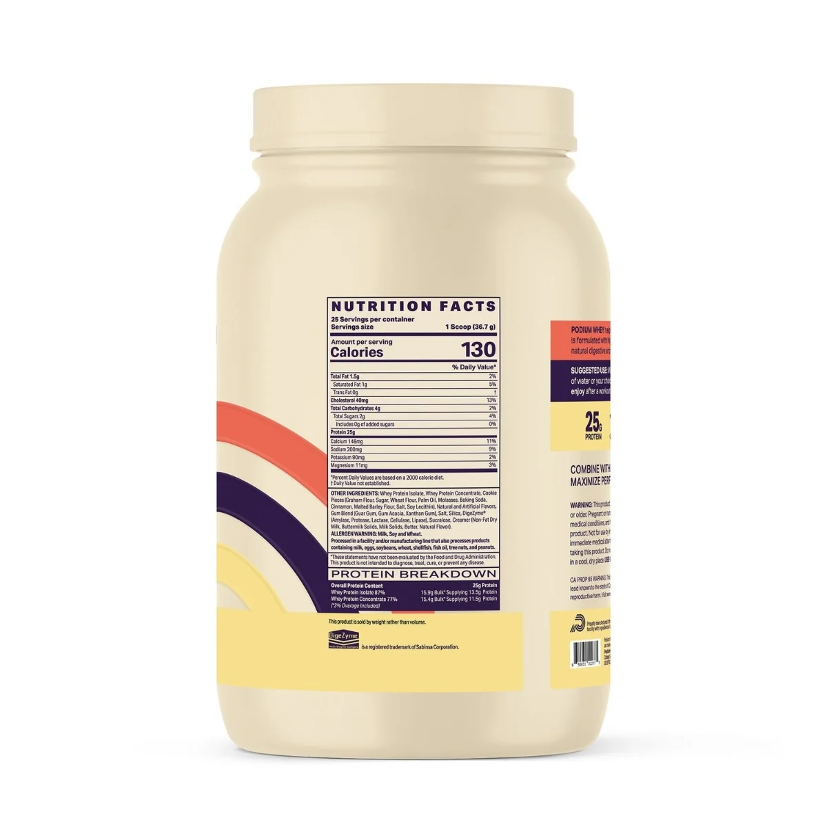 Proteina din zer cu aroma de churro, 918g, Podium