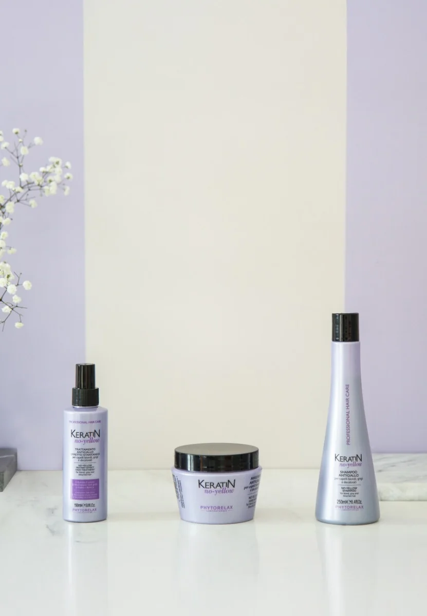 Sampon pentru par blond decolorat si grizonat No Yellow, 250ml, Phytorelax