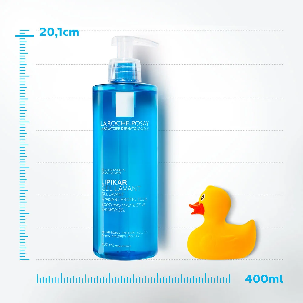 Gel de curatare pentru piele sensibila sau uscata bebelusi copii si adulti Lipikar, 400ml, La Roche-Posay