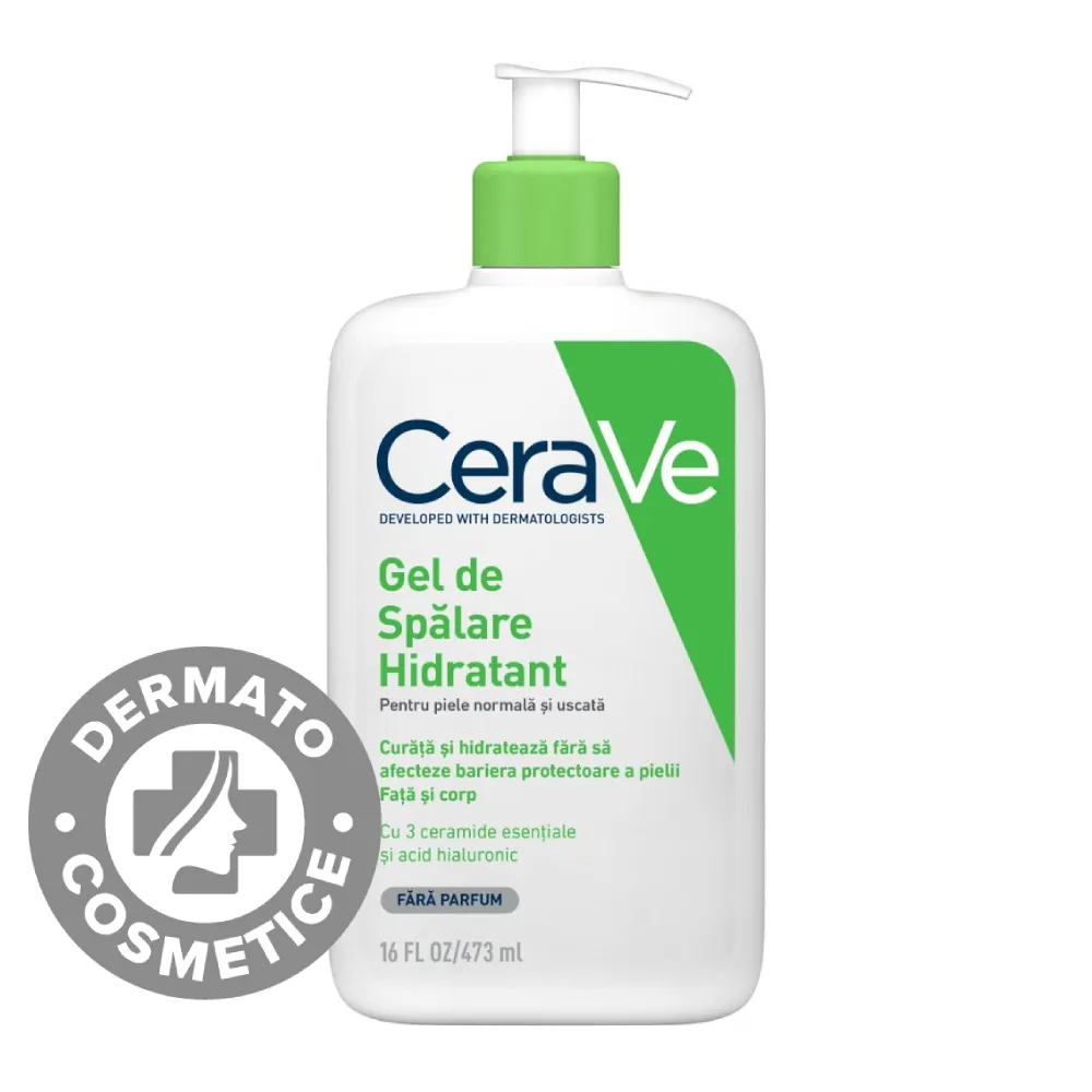 Gel de spalare hidratant piele normala-uscata, 473ml, CeraVe 