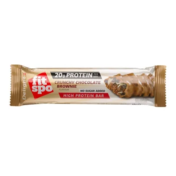 Baton proteic cu brownie crocant Delight, 60g, FitSpo
