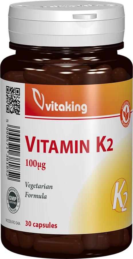 Vitamina K2 naturala 100μg, 30 capsule, Vitaking