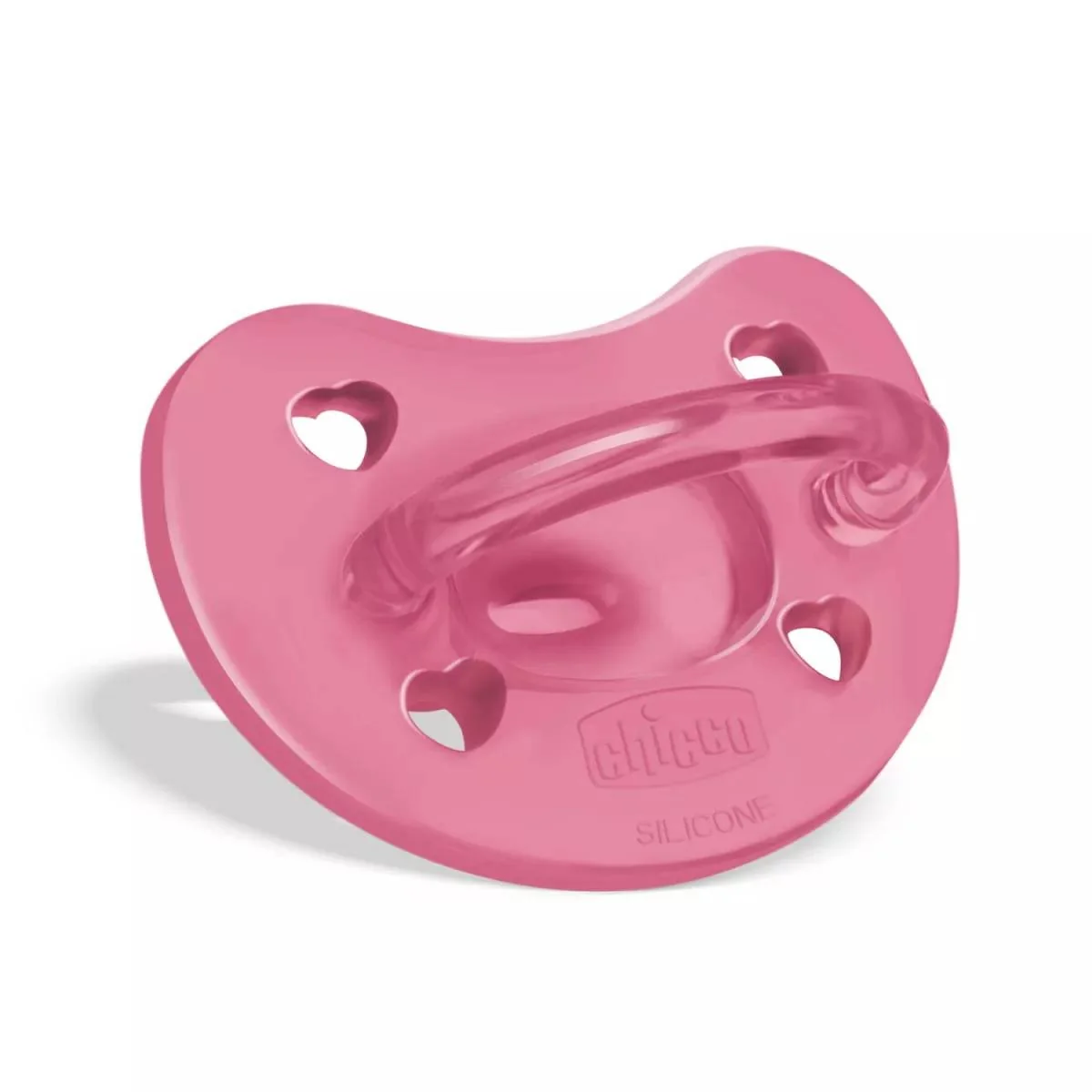 Suzeta anatomica din silicon PhysioSoft 16-36 luni Roz, 1 bucata, Chicco