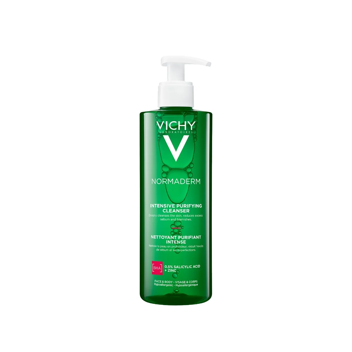 Gel de curatare purifiant pentru ten gras cu tendinta acneica Normaderm, 400ml, Vichy