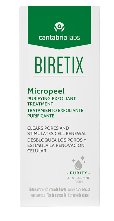 Exfoliant pentru ten gras cu imperfectiuni Micropeel Biretix, 50ml, Cantabria Labs