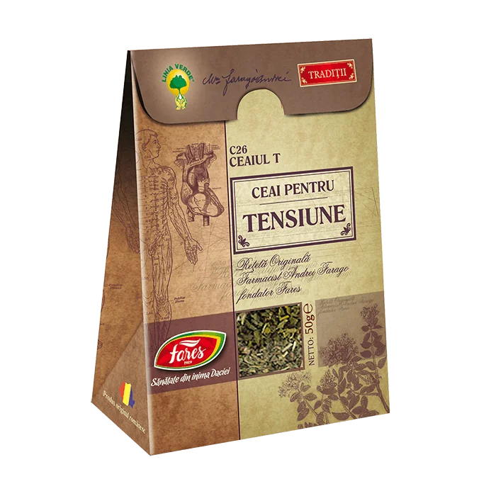 Ceai pentru tensiune C26, 50g, Fares