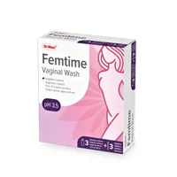 Dr. Max Femtime Vaginal Wash Solutie pentru igiena intima, 3 flacoane + 3 aplicatoare