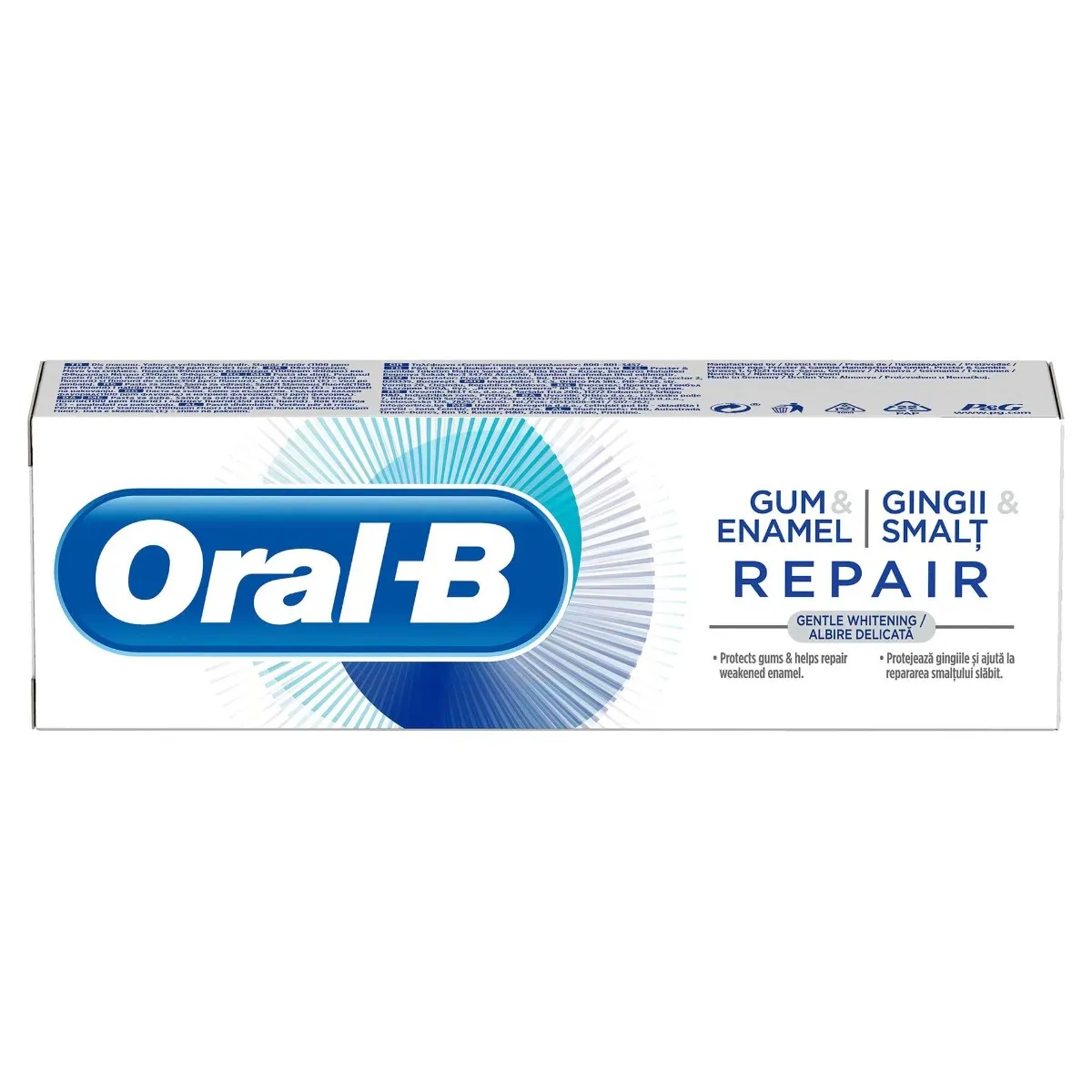 Pasta de dinti Gum&Enamel Repair Gentle Whitening, 75ml, Oral-B
