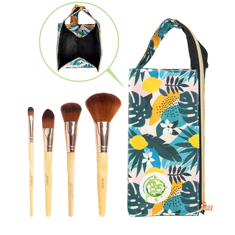 Set 4 pensule ecologice pentru machiaj Natural Travel, 1 bucata, So Eco